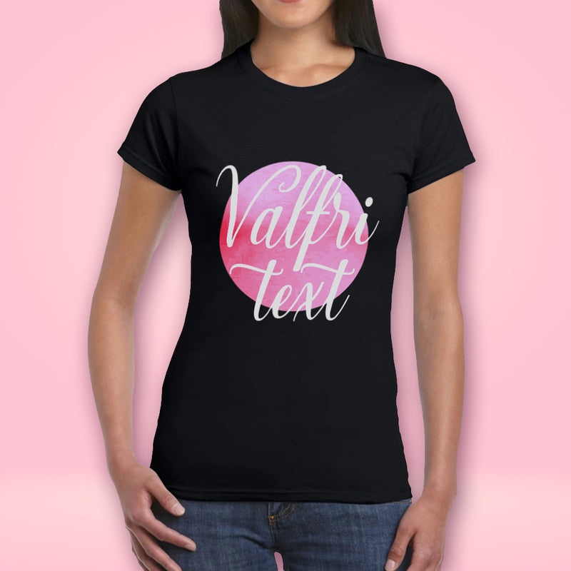 Designa själv: Dam t-shirt med personliga bilder och texter