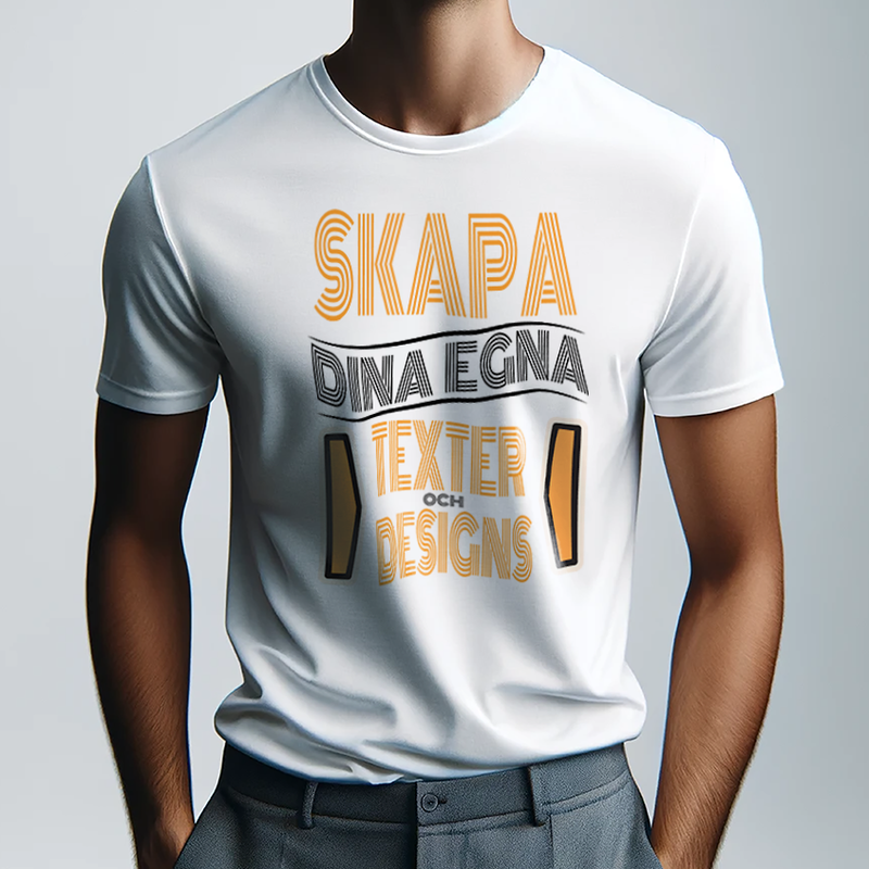 Skapa dina egna T-shirts online – välj bilder, text och stil för en unik look