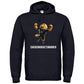 Chickennuggetsmannen hoodie svart