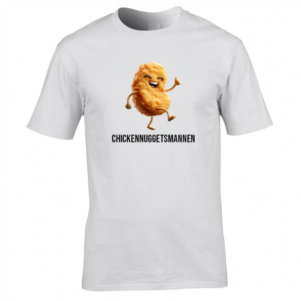 Chickennuggetsmannen t-shirt vit