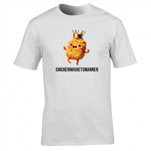 Chickennuggetsmannen t-shirt vit