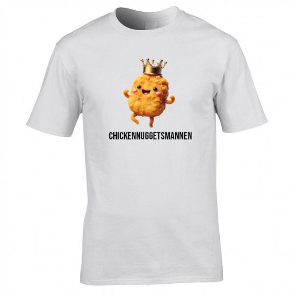 Chickennuggetsmannen t-shirt vit