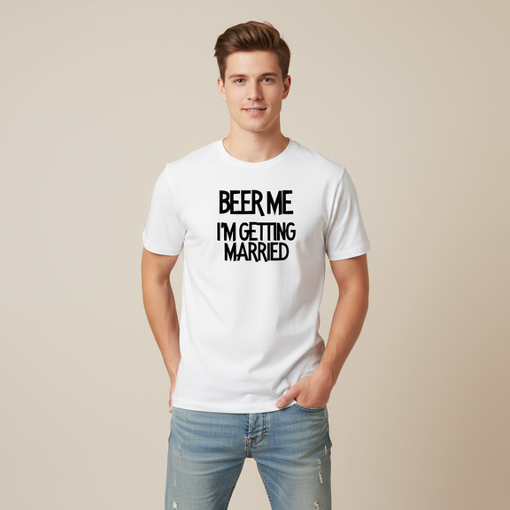 Beer Me I'm Getting Married - White