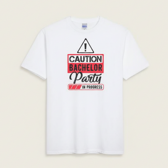 Caution - White Product Flat