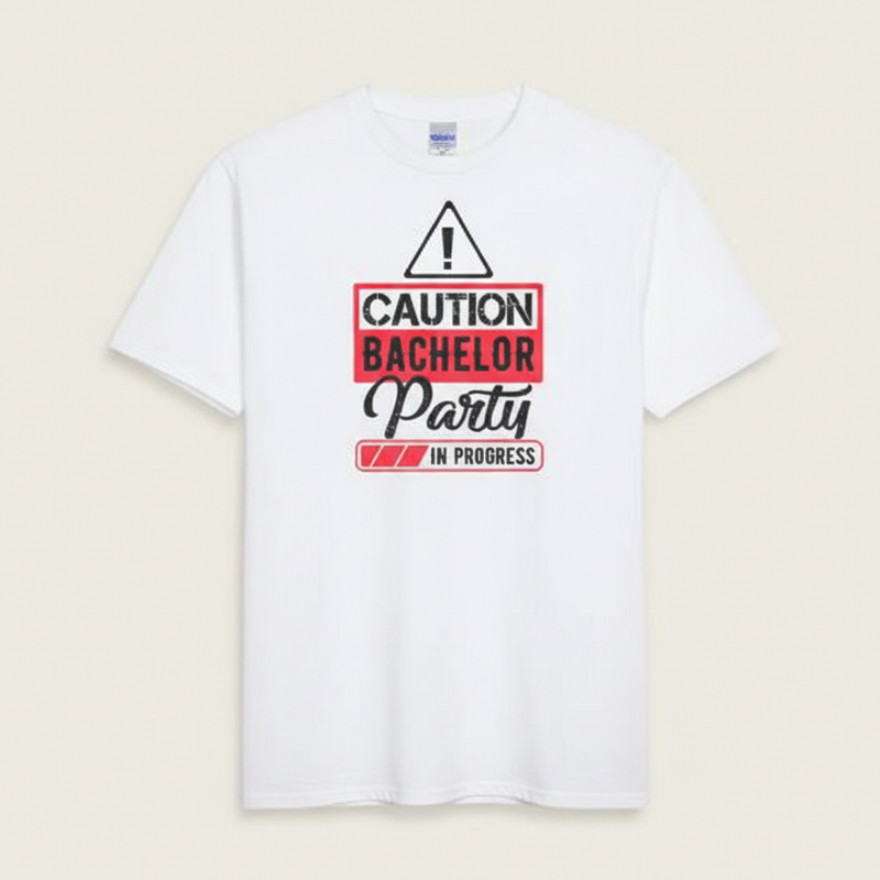 Caution - White Product Flat