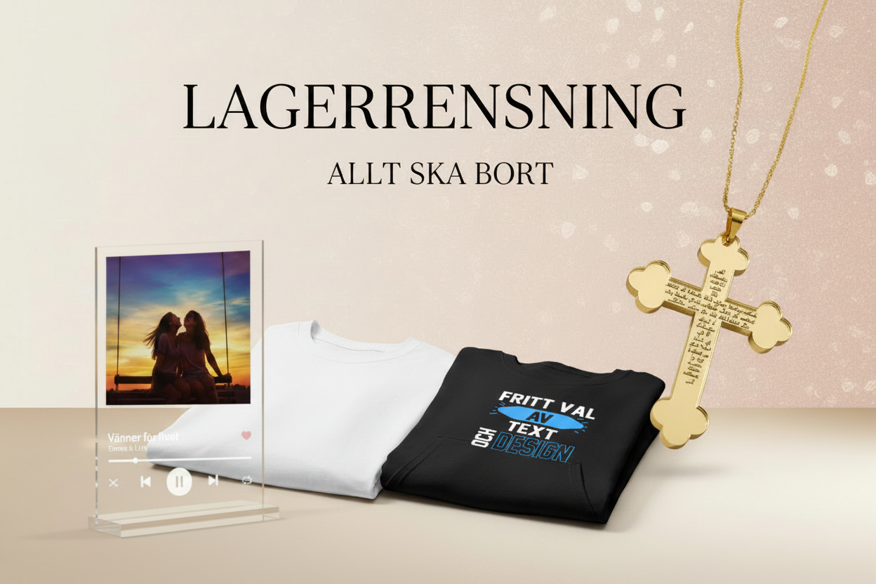 Lagerrensning Banner - kläder