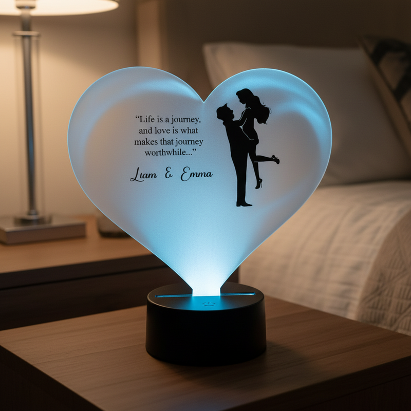 LED-nattlampa blå - utan sladd