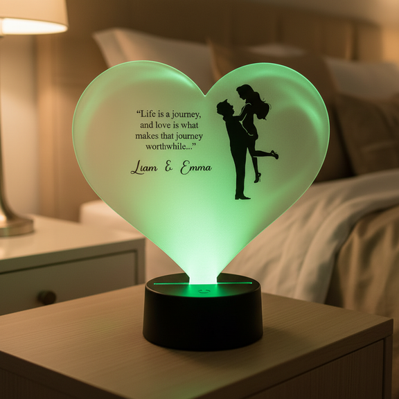 LED-nattlampa grön - utan sladd