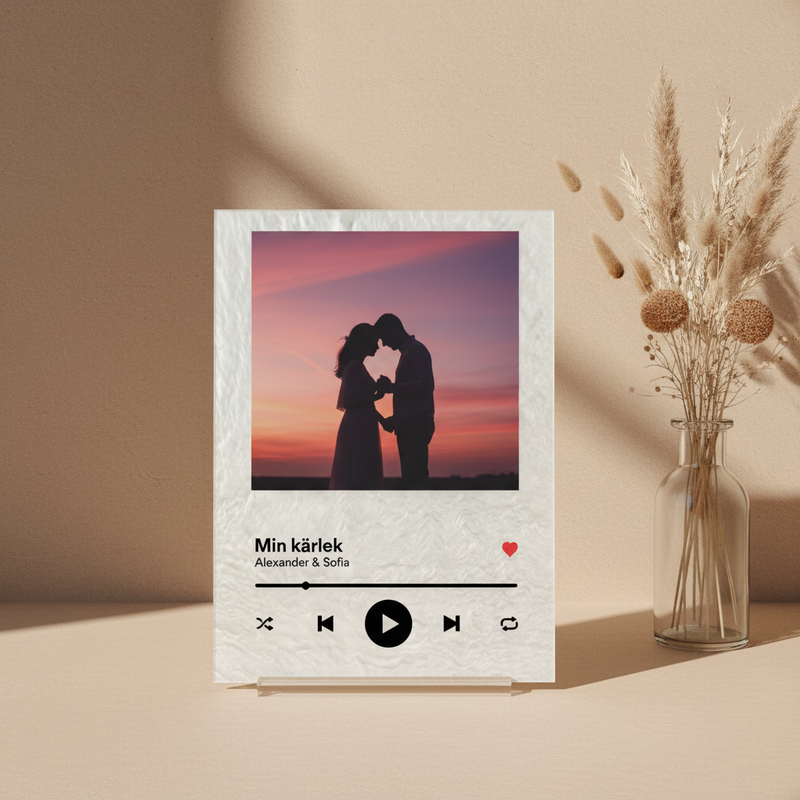 Marmor musiktavla flickvän