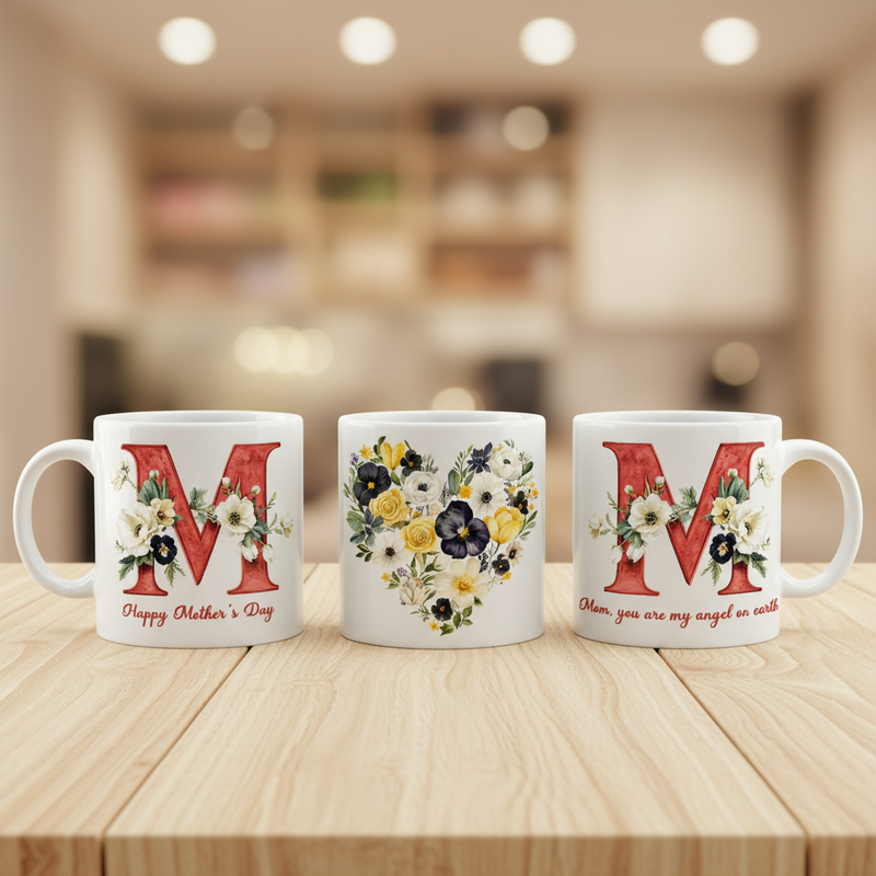 MOM Mugg – Röd M, liten design
