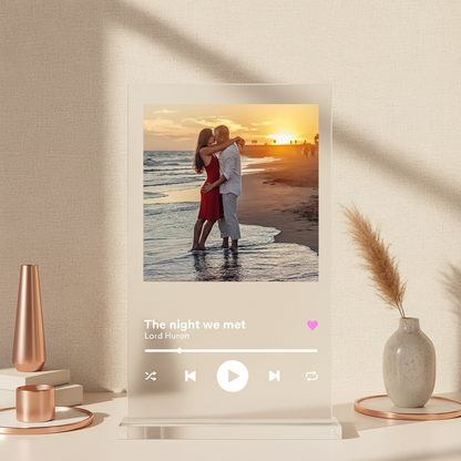 Musiktavla i Frostat Plexiglas – premium produktbild