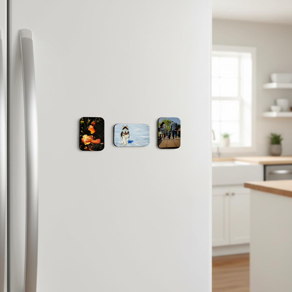 Personliga magneter - Kristallklar bild