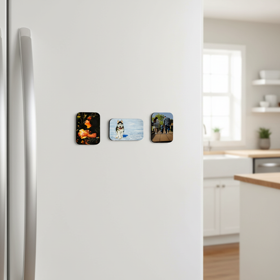 Personliga magneter - Kristallklar bild