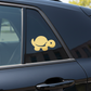 Turtle guld dekal på svart SUV