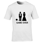 "Game Over" Svensexa T-Shirt, Humoristiska Svensexa T-Shirts, Brudgum T-Shirt