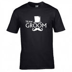 Team Groom T-Shirt, Svensexa T-Shirt, Best Man Kläder, Festlig Herr-Tshirt, Bomulls T-Shirt för Svensexa