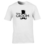 Team Groom T-Shirt, Svensexa T-Shirt, Best Man Kläder, Festlig Herr-Tshirt, Bomulls T-Shirt för Svensexa